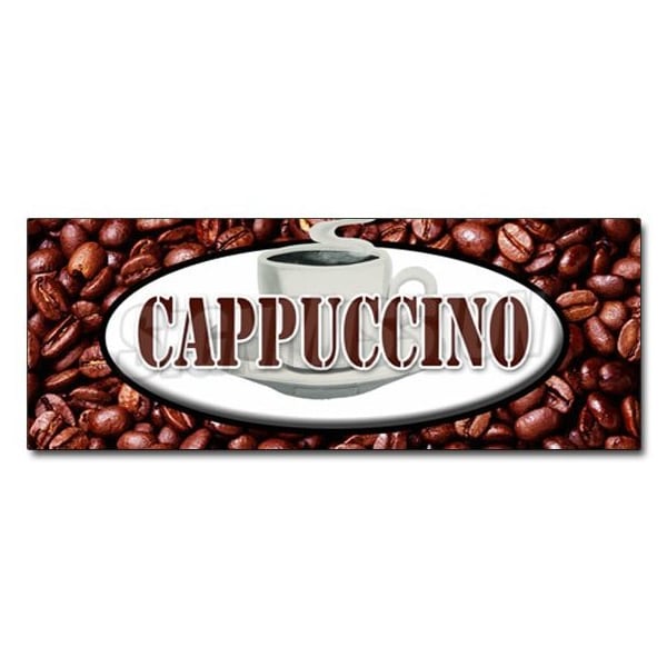 CAPPUCCINODECAL sticker italian espresso milk hot foam coffee cream, D-36 Cappuccino